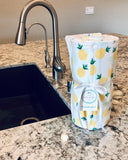 Roll of 8 2PLY Assorted Pattern Reusable No Paper Towels w/Snaps & Insert Roll