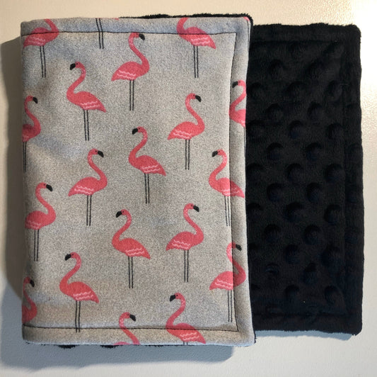 Flamingo 3PLY Luxe Burp Cloth and Lovey