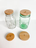 Solid Bamboo Mason Jar Lids