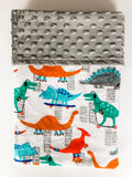Welcome Baby Gift Set in Dinosaurs in the City Print