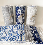 Roll of 8 2PLY Assorted Pattern Reusable No Paper Towels w/Snaps & Insert Roll