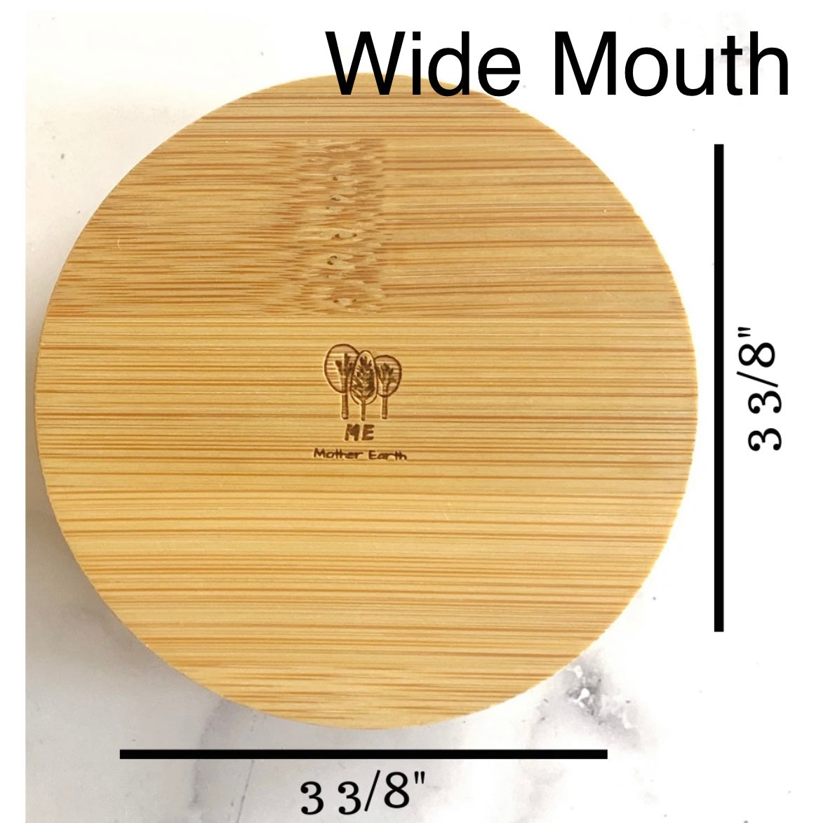 Solid Bamboo Mason Jar Lids