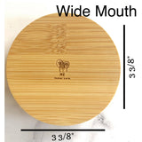 Solid Bamboo Mason Jar Lids