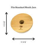 Bamboo Mason Jar Lids