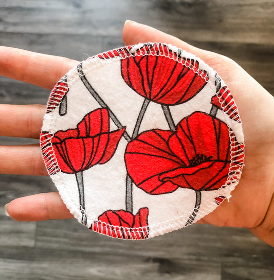 Set of 10 ~ Reusable Cotton Rounds ~ Choice of 1PLY, 2PLY or 3PLY