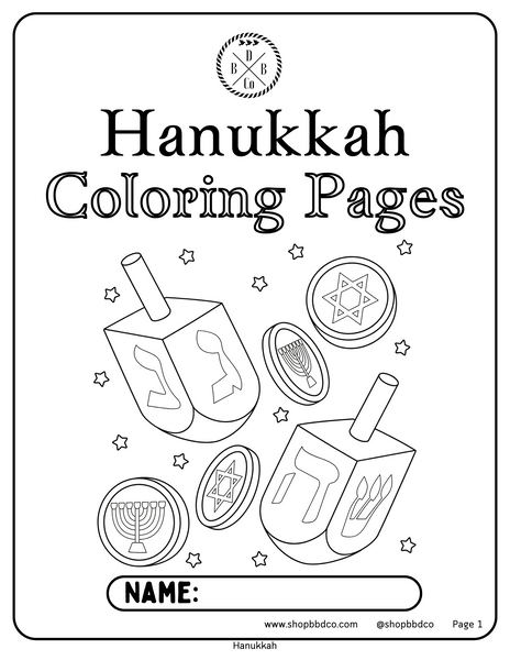 BBDCo Hanukkah Coloring Book