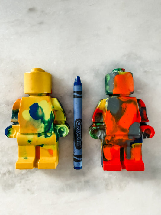 Extra Large Rainbow Minifigure Crayons