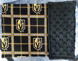 VGK Plaid 3PLY Luxe Baby Burp Cloth and Lovey