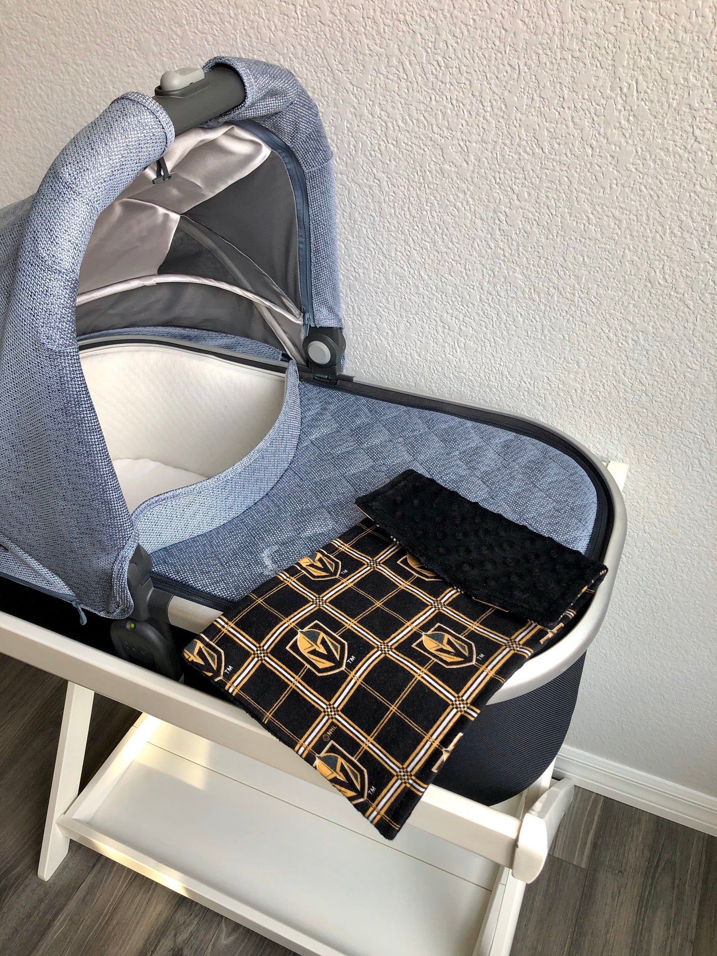 VGK Plaid 3PLY Luxe Baby Burp Cloth and Lovey