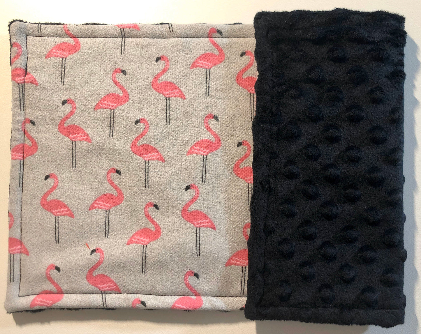 Flamingo 3PLY Luxe Burp Cloth and Lovey