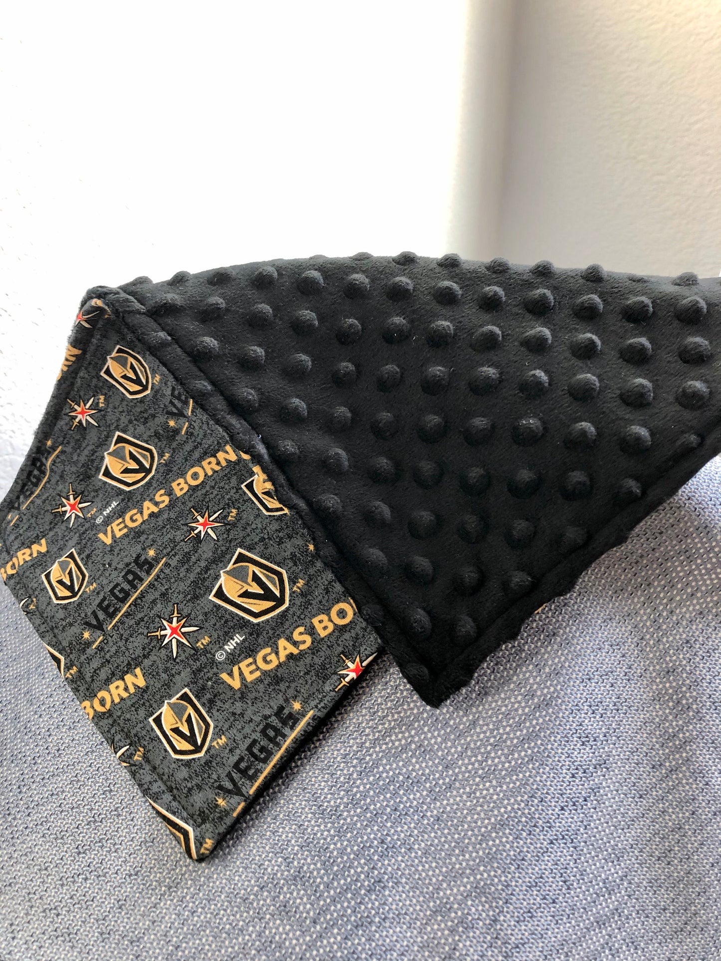 Vegas Born VGK 3PLY Luxe Burp Cloth and Lovey