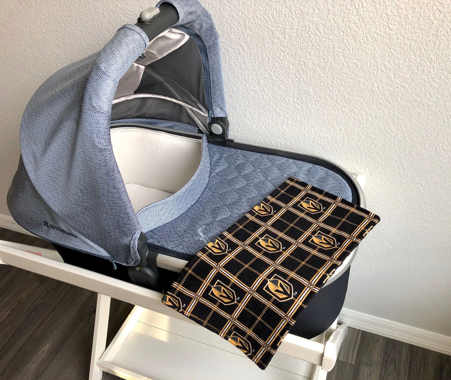 VGK Plaid 3PLY Luxe Baby Burp Cloth and Lovey