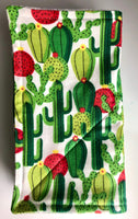 Roll of 8 2PLY Desert Bloom Cactus Reusable No Paper Towels With Or Without Snaps