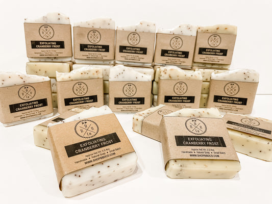Exfoliating Cranberry Frost Soap Bar