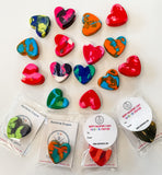 Individually Wrapped Valentine’s Rainbow Heart Crayons