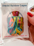 Dreidel Rainbow Crayon ~ Great Hanukkah Gifts! ~ Hey - Shin - Nun - Gimmel