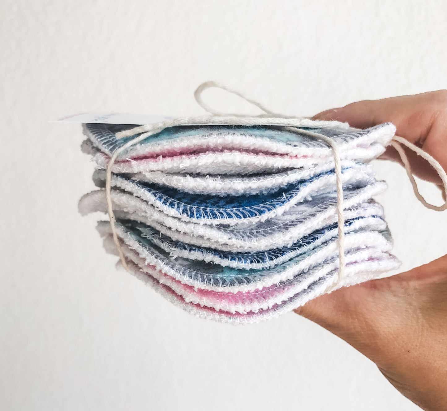 Set of 10 ~ Reusable Cotton Rounds ~ Choice of 1PLY, 2PLY or 3PLY