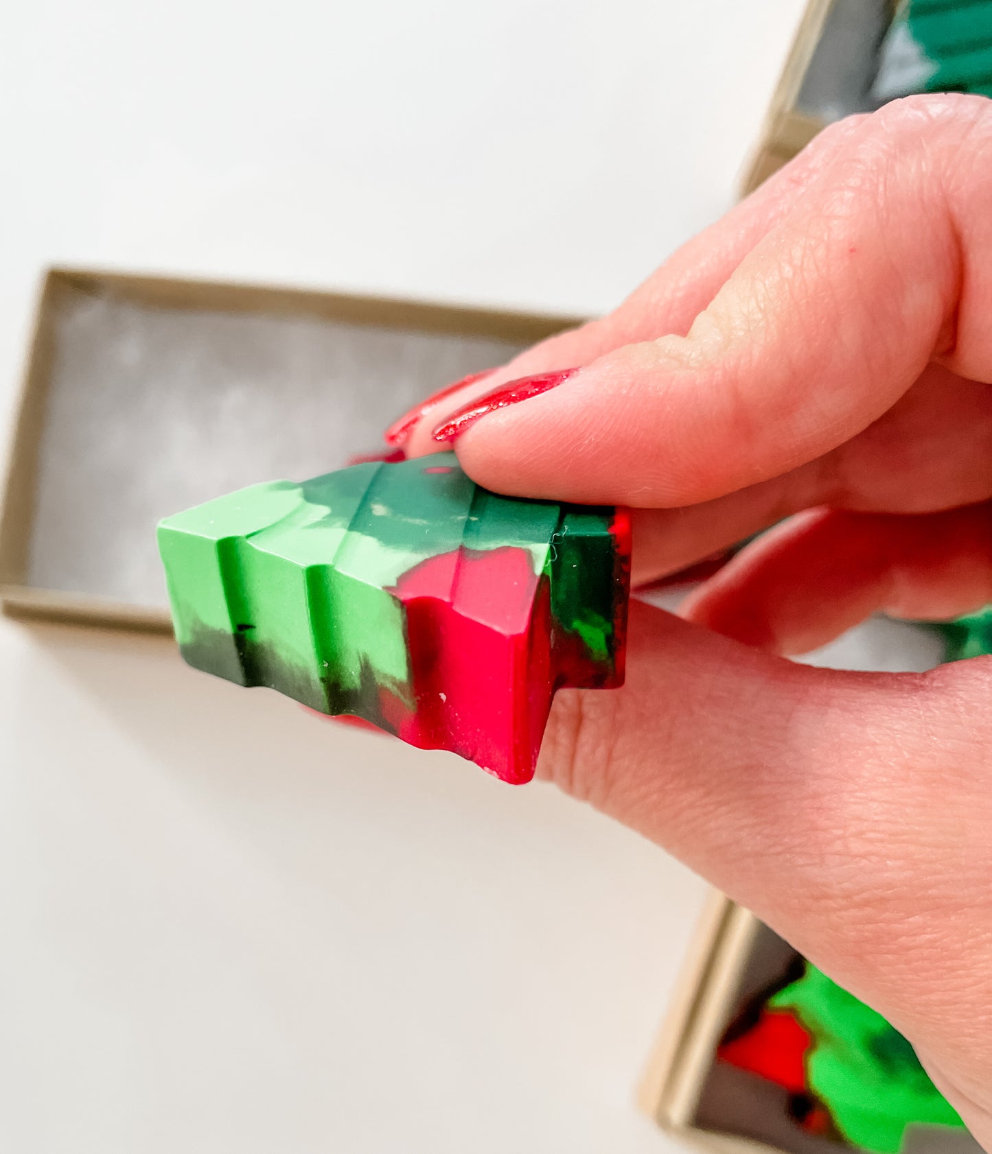 Christmas Tree Rainbow Crayons