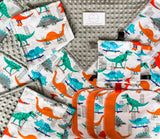 Welcome Baby Gift Set in Dinosaurs in the City Print